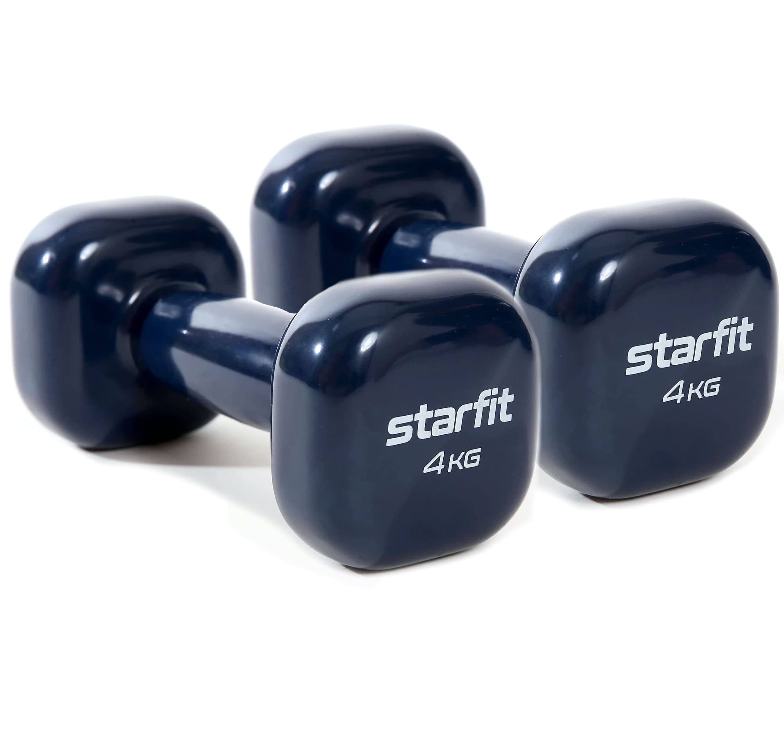 

Гантель виниловая STARFIT DB-105 4 кг, темно-синий, пара, DB-105