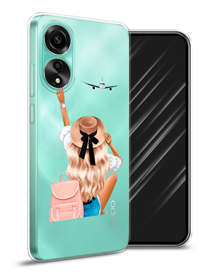

Чехол Awog на Oppo A78 4G "Автостопом самолетом", Бежевый;белый, 2514750-1