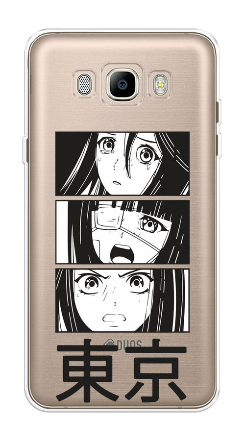 

Чехол на Samsung Galaxy J7 2016 "Tokyo girls", Белый;черный;прозрачный, 23050-1