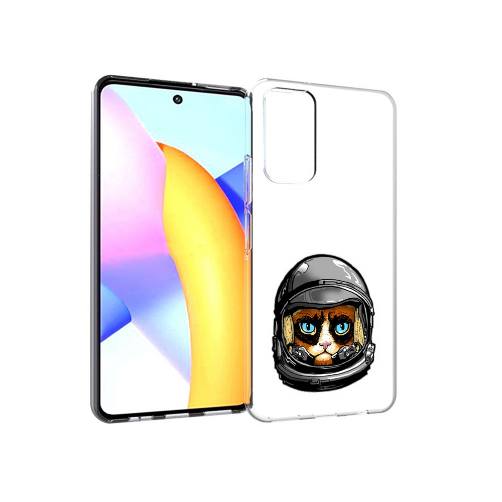 

Чехол MyPads Tocco для Huawei Honor 10 X Lite кот космонавт, Прозрачный, Tocco