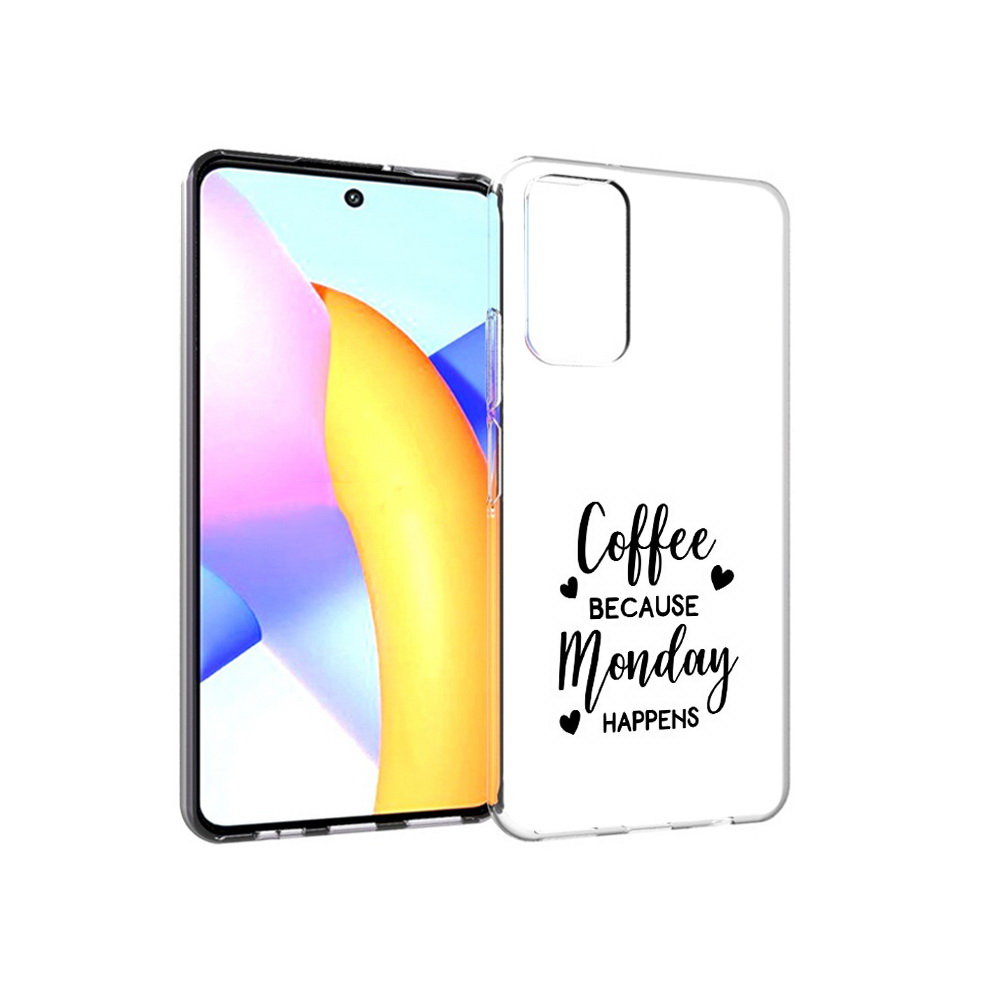 

Чехол MyPads Tocco для Huawei Honor 10 X Lite кофе и понедельник стал счастливым, Прозрачный, Tocco