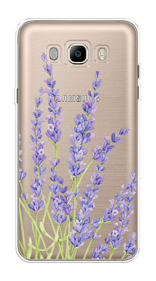 

Чехол на Samsung Galaxy J7 2016 "Лавандовые стебли", Фиолетовый;зеленый, 23050-1