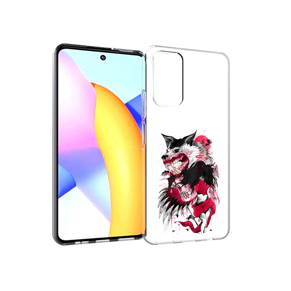 

Чехол MyPads Tocco для Huawei Honor 10 X Lite красная шапочка, Прозрачный, Tocco