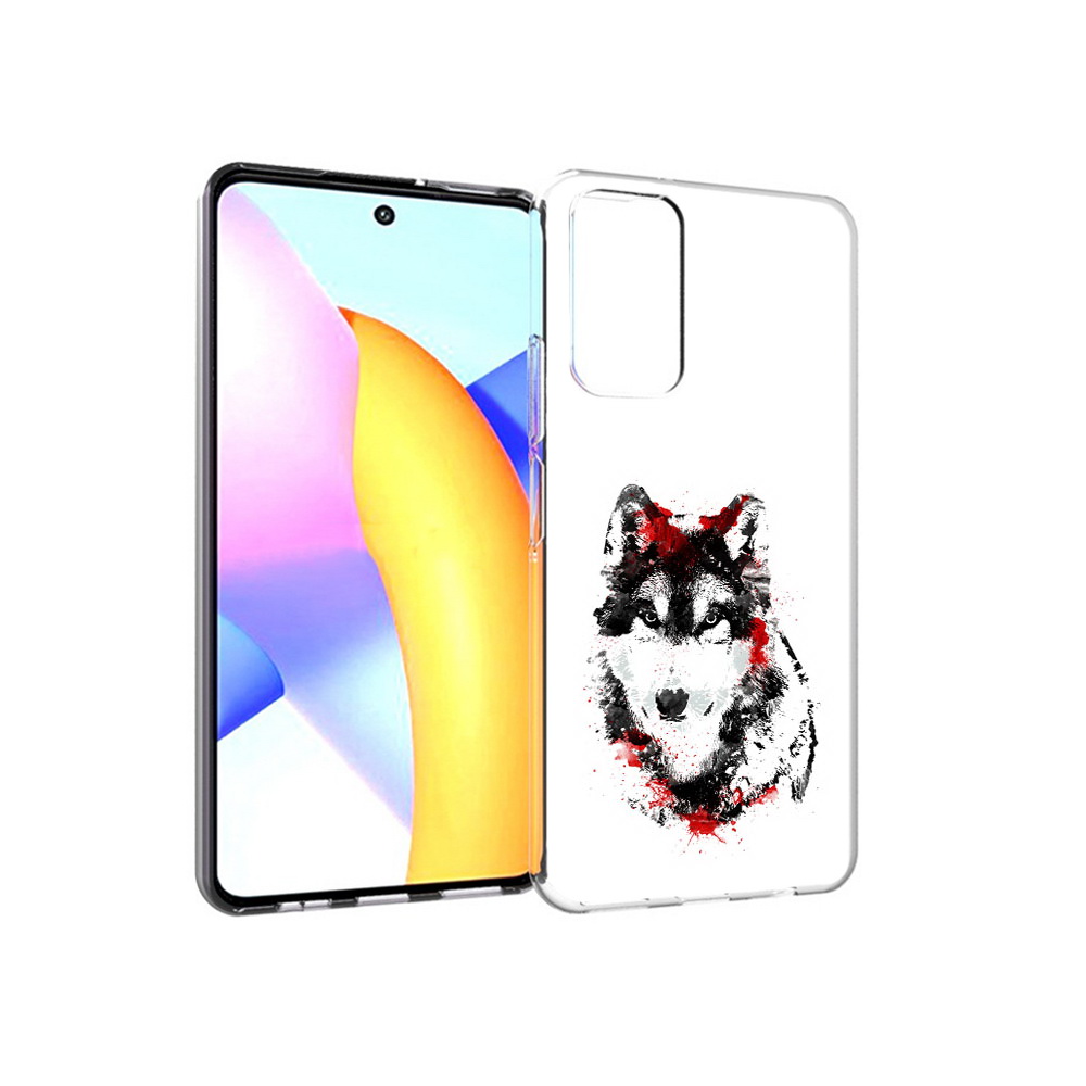 

Чехол MyPads Tocco для Huawei Honor 10 X Lite кровавый волк, Прозрачный, Tocco