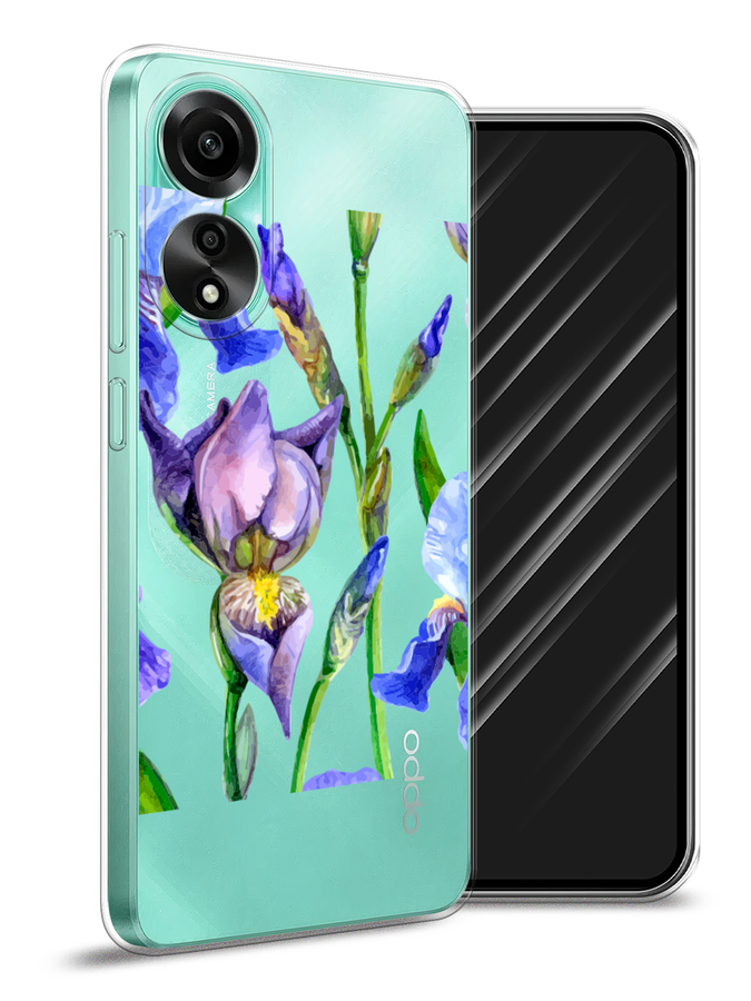

Чехол Awog на Oppo A78 4G "Синие ирисы", Фиолетовый;голубой;зеленый, 2514750-1