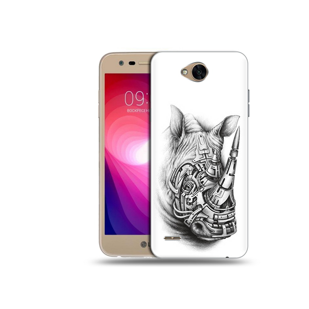

Чехол MyPads Tocco для LG X Power 2 стальной носорог, Прозрачный, Tocco