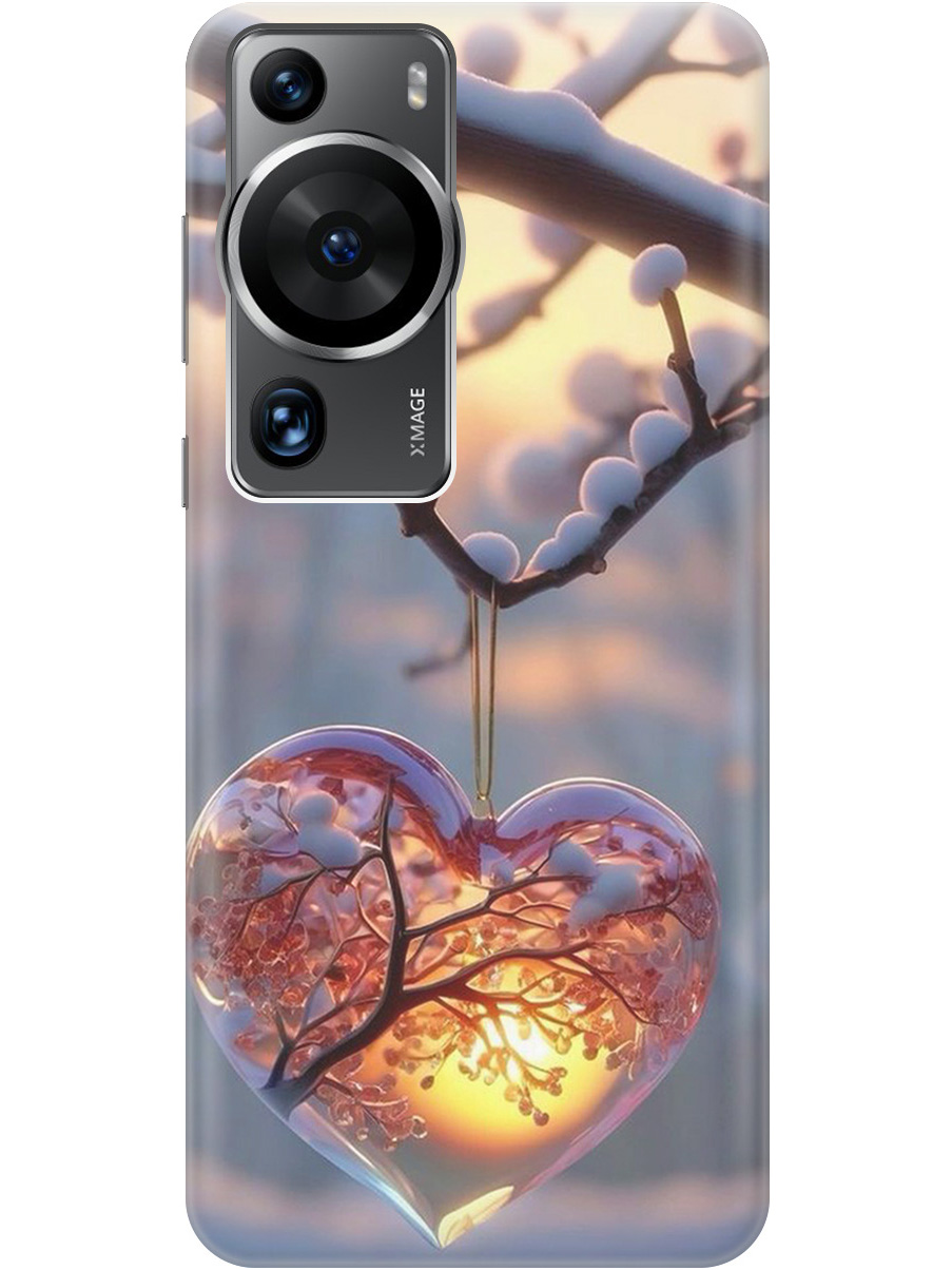 

Силиконовый чехол на Huawei P60 Pro с принтом "Ледяное сердце", Прозрачный;белый;желтый;оранжевый, 772620891