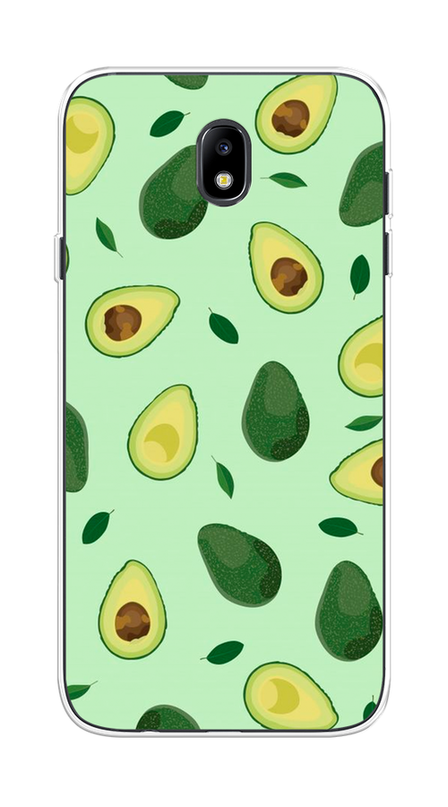 

Чехол на Samsung Galaxy J7 2017 "Blue avocado", Коричневый;зеленый, 23150-1