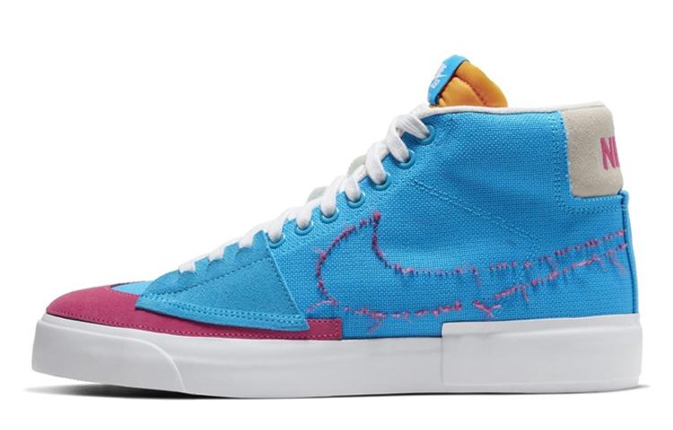 

Кеды унисекс Nike Blazer SB синие 45.5 EU, Синий, Blazer SB