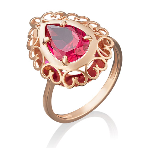 

Кольцо из золота р. 16,5 PLATINA jewelry 01-4799-00-293-1110-46, корунд искусственный, 01-4799-00-293-1110-46