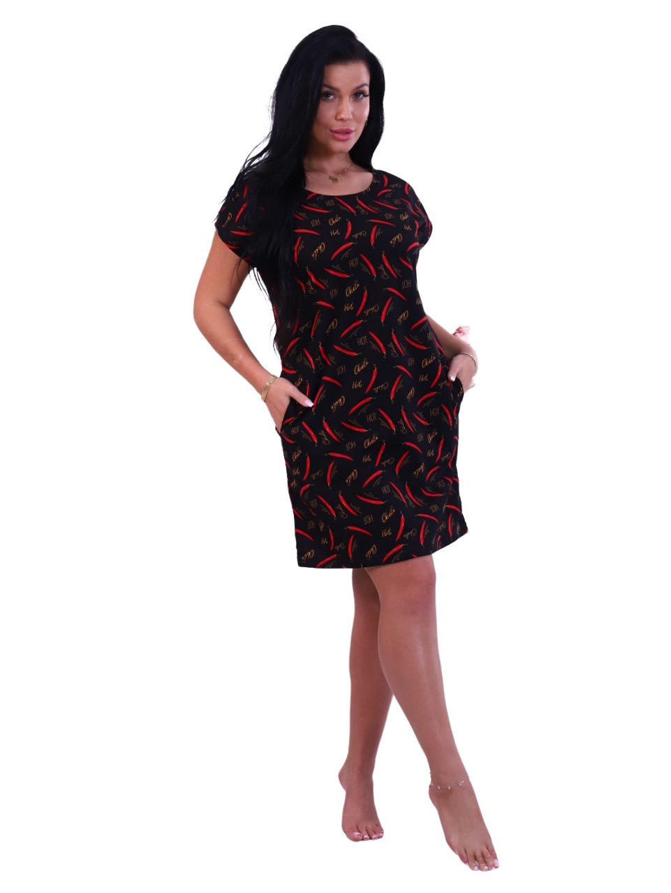 

Туника женская New Life jersey 220-136 черная 56 RU, 220-136