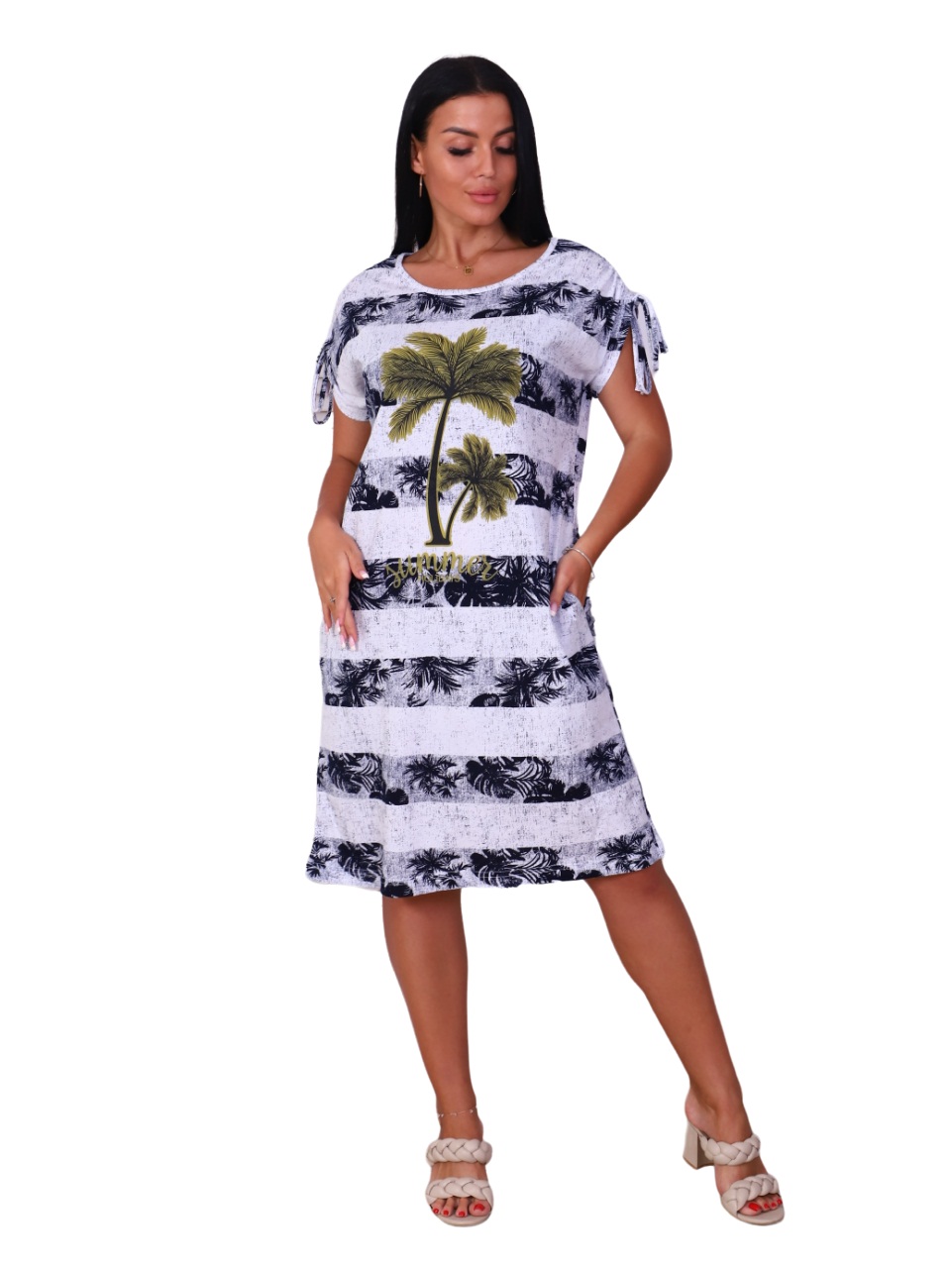 

Туника женская New Life jersey 2250-5 белая 58 RU, 2250-5