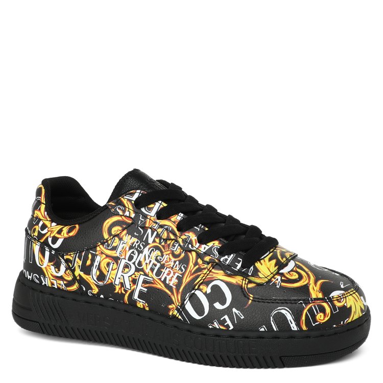

Кеды женские Versace Jeans Couture 74VA3SJ3 черные 35 EU, Черный, 74VA3SJ3