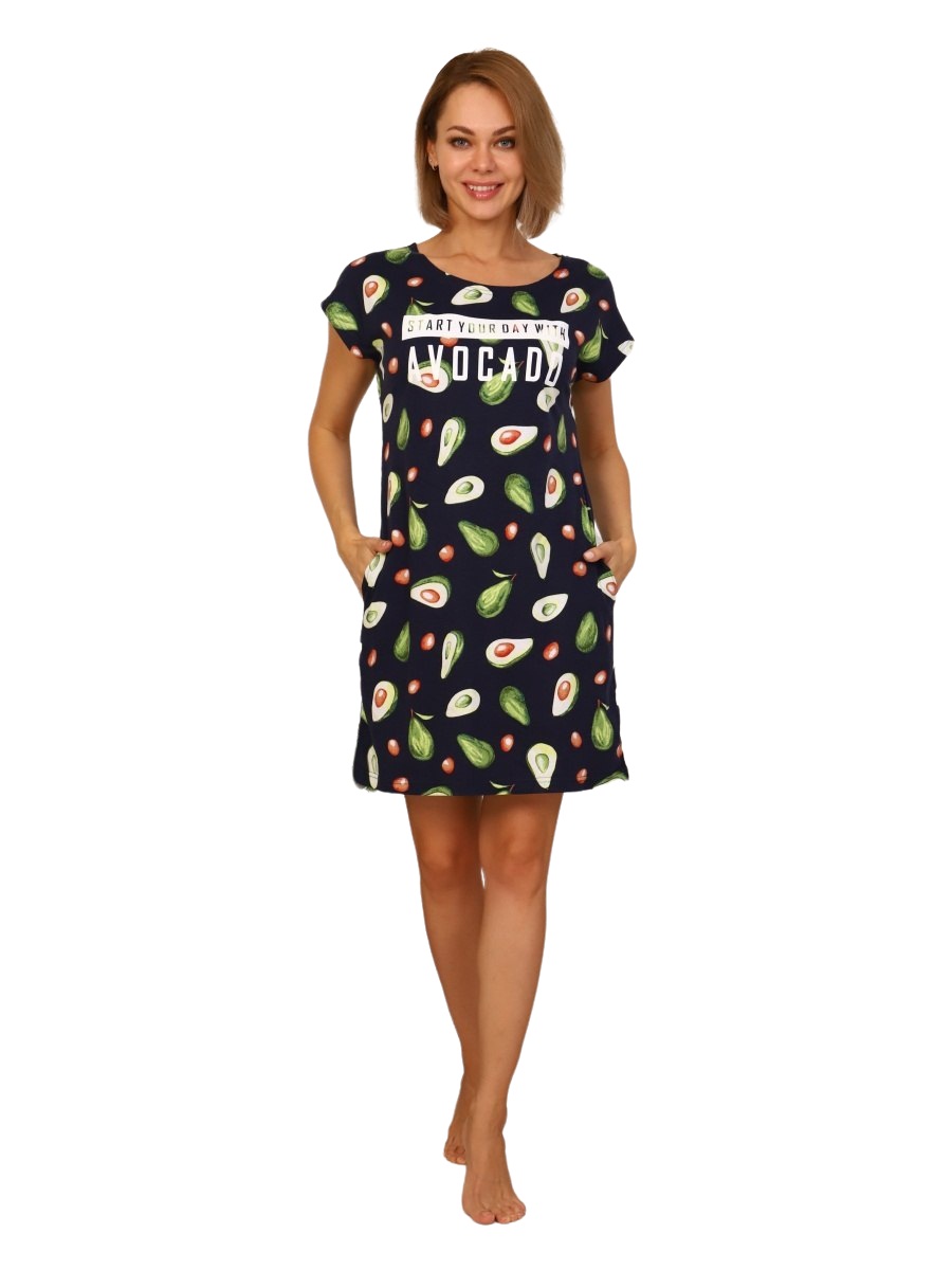 

Туника женская New Life jersey 220-001/т.с синяя 58 RU, 220-001/т.с