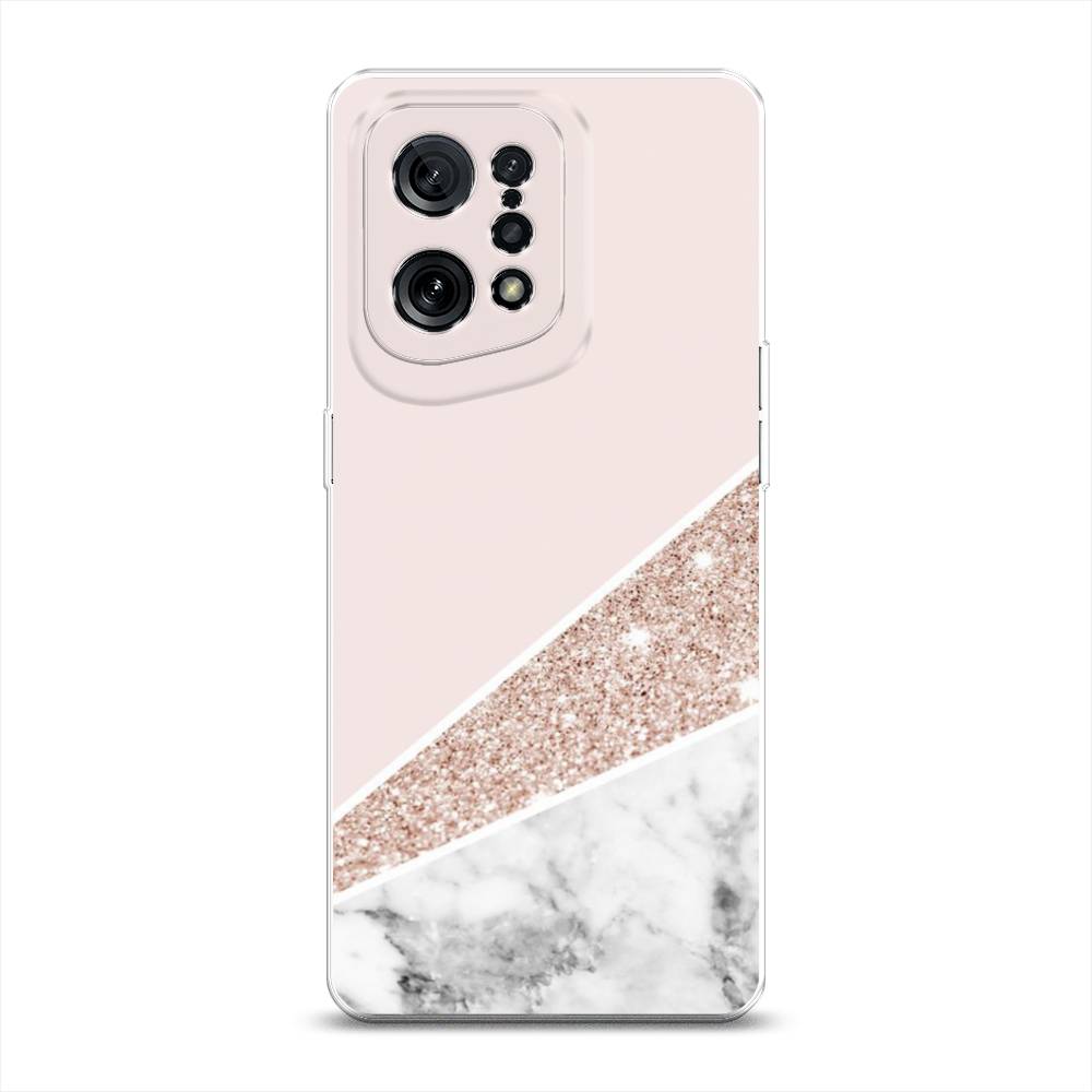 

Чехол для Oppo Find X5 "Блестящий розовый мрамор", 259750-3