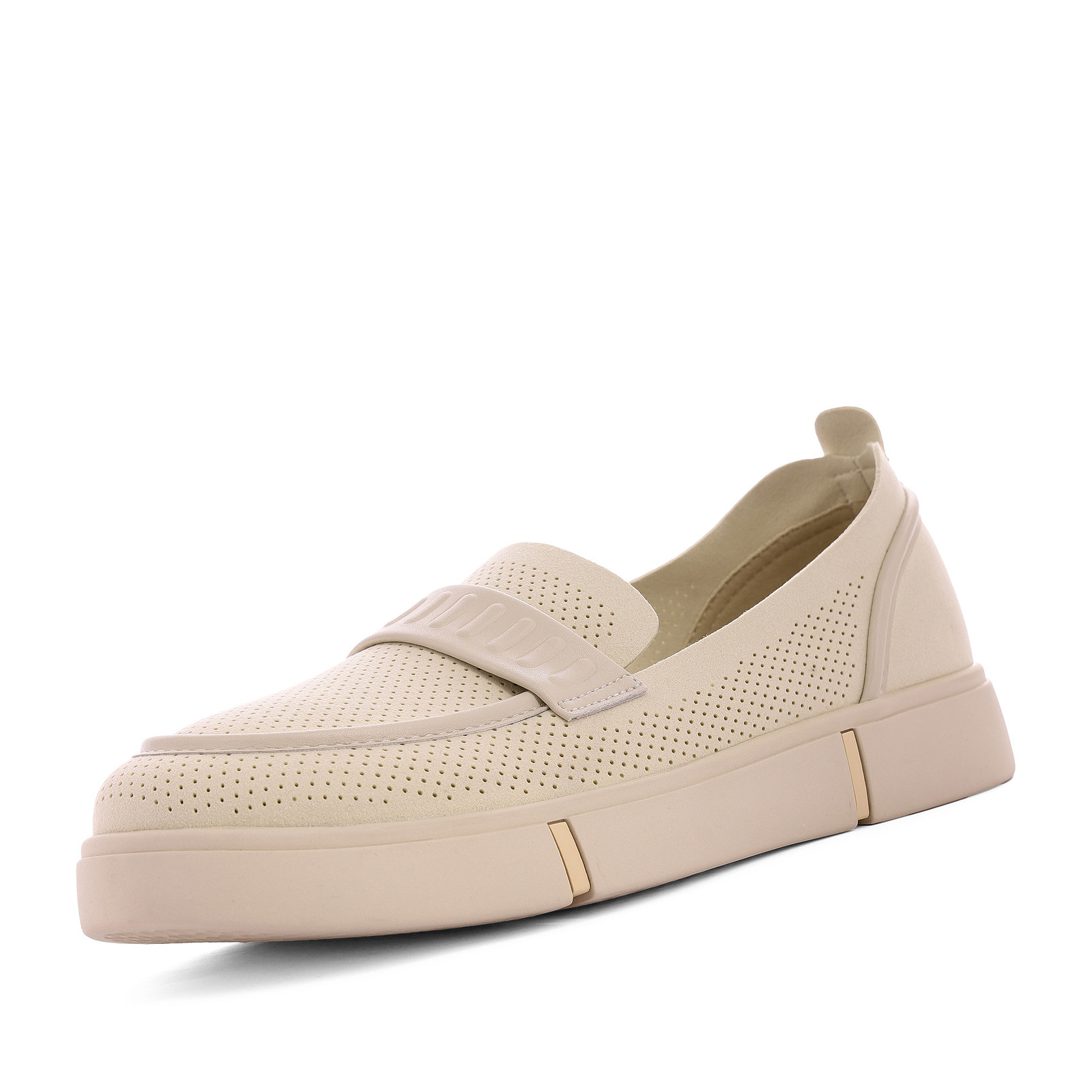 

Лоферы женские Marisetta 75-41WB-009S бежевые 37 RU, Бежевый, 75-41WB-009S
