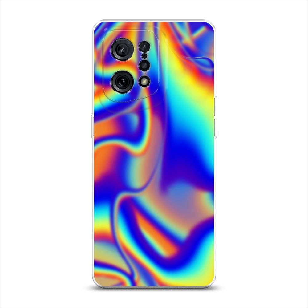 

Чехол для Oppo Find X5 "Яркая голограмма", Разноцветный, 259750-3