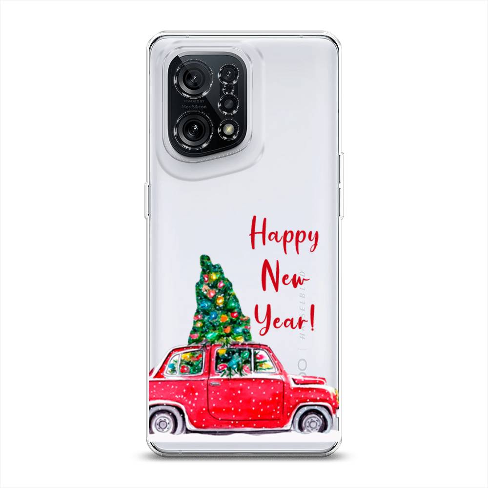 

Чехол для Oppo Find X5 "Happy New Year", Красный;зеленый, 259750-5