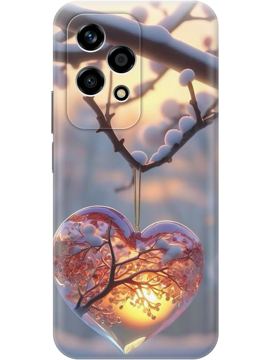 

Силиконовый чехол на Honor 200 lite с принтом "Ледяное сердце", Прозрачный;белый;желтый;оранжевый, 783979091