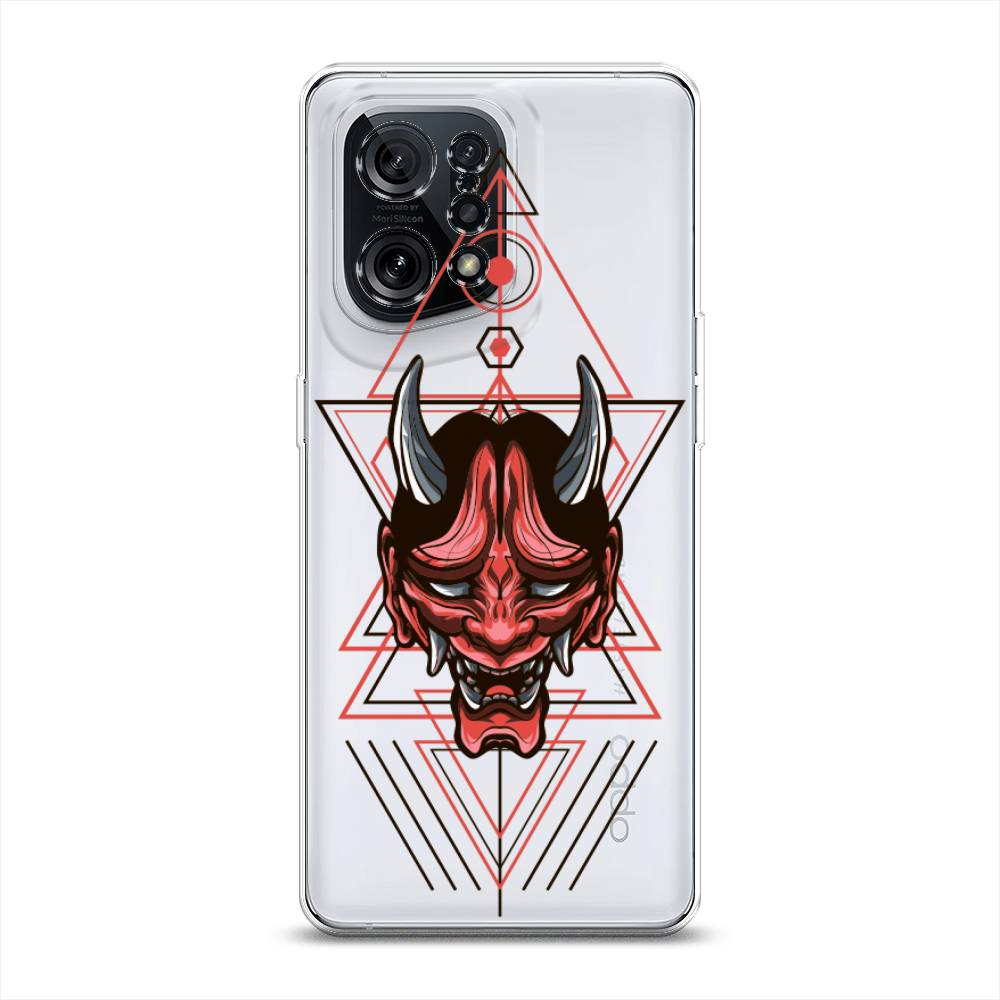 

Чехол для Oppo Find X5 "Hanya Oni mask", Серый;красный;черный, 259750-4