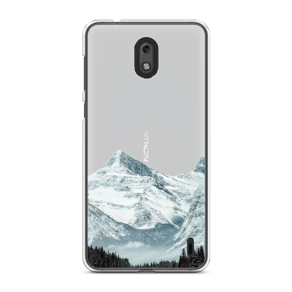 

Чехол на Nokia 2 "Горы арт 1", Белый;зеленый, 120850-2