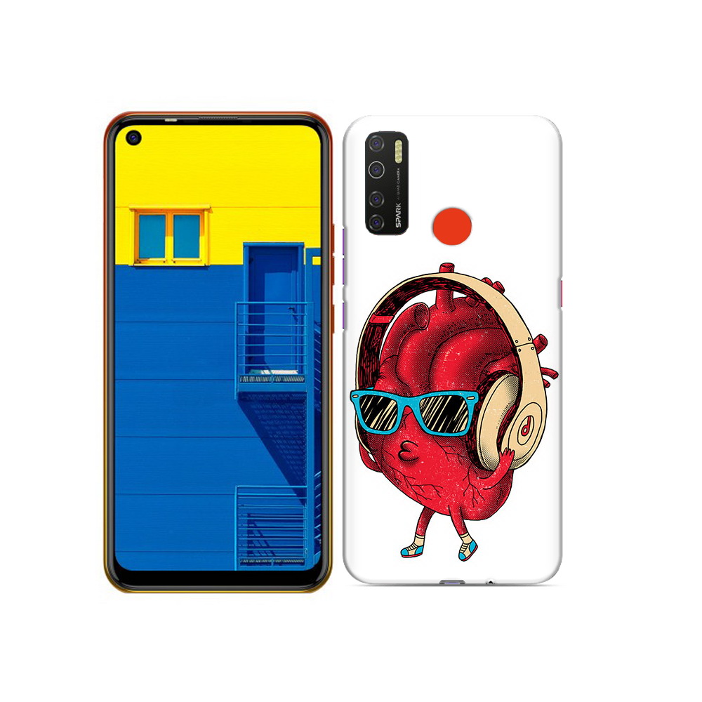 

Чехол MyPads Tocco для Tecno Spark 5 слушай сердце, Tocco