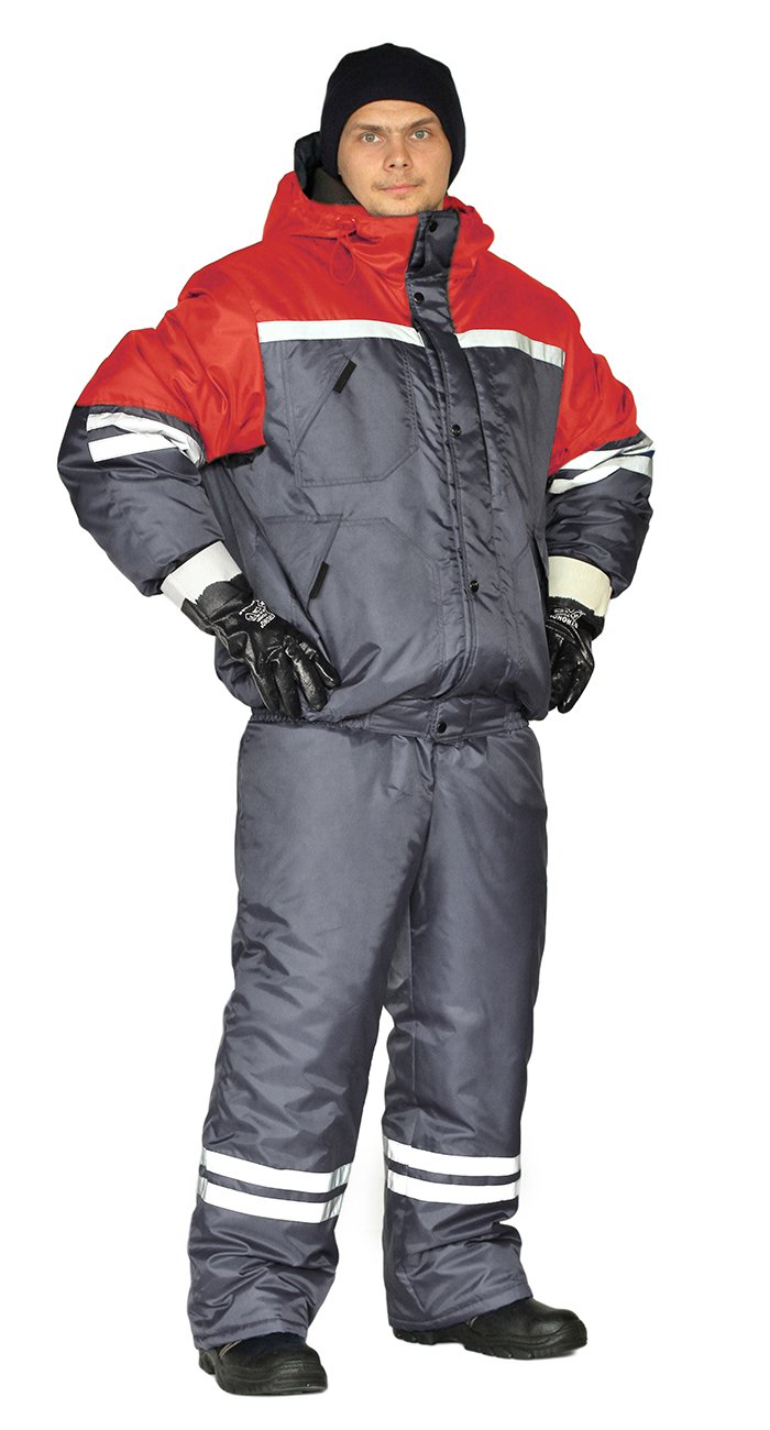 

Костюм рабочий мужской Ursus СТИМ темно-серый/красный 48-50 RU, 182-188 см, СТИМ
