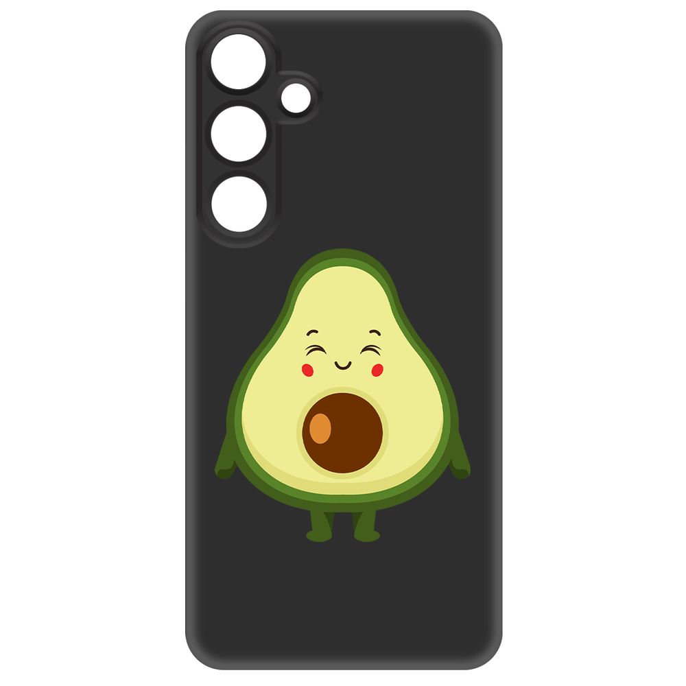 

Чехол-накладка Krutoff Soft Case Авокадо Милый для Samsung Galaxy S24+ черный
