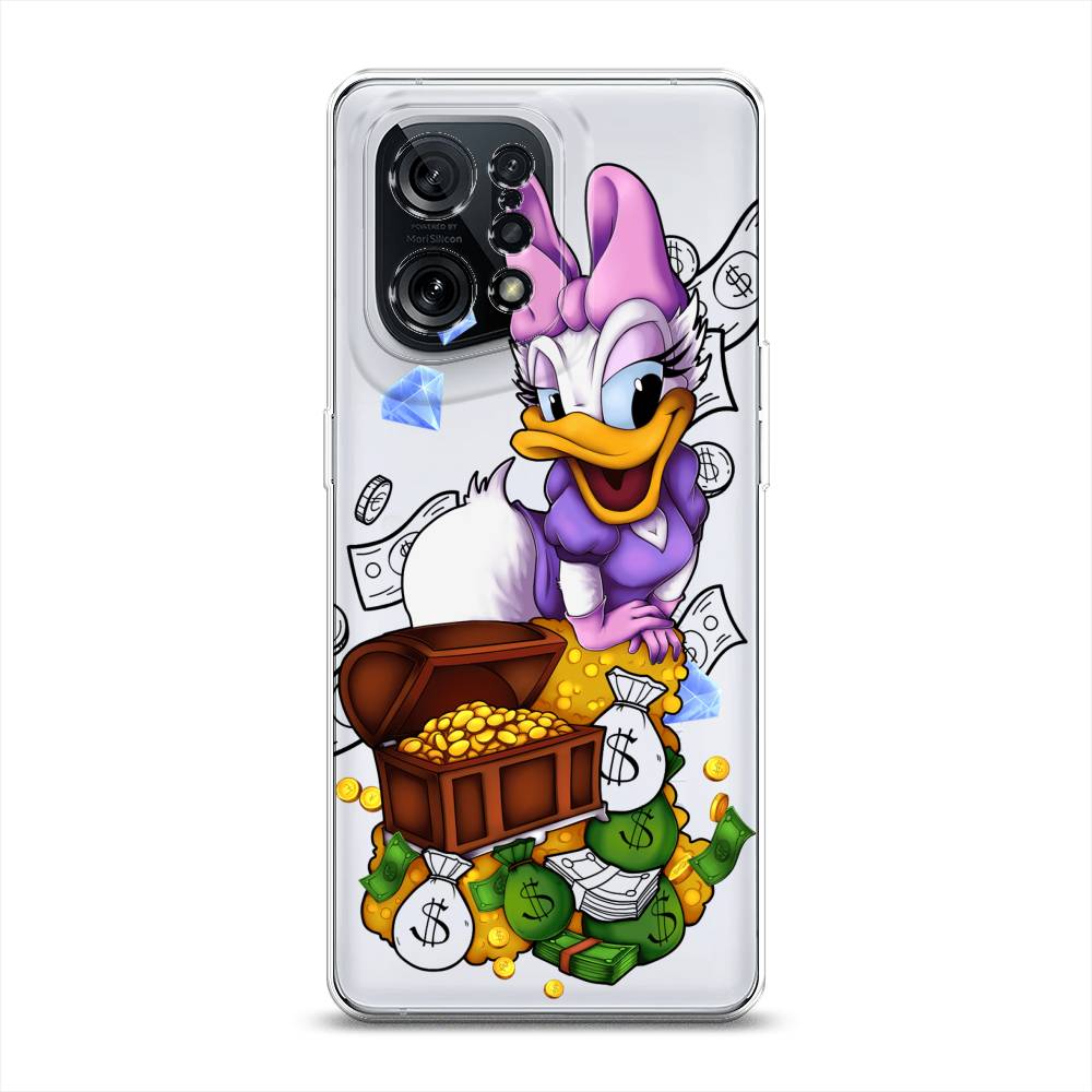 

Чехол для Oppo Find X5 "Rich Daisy Duck", Коричневый;белый;фиолетовый, 259750-6