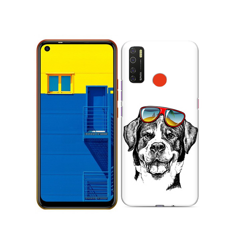 

Чехол MyPads Tocco для Tecno Spark 5 счастливая собака, Tocco