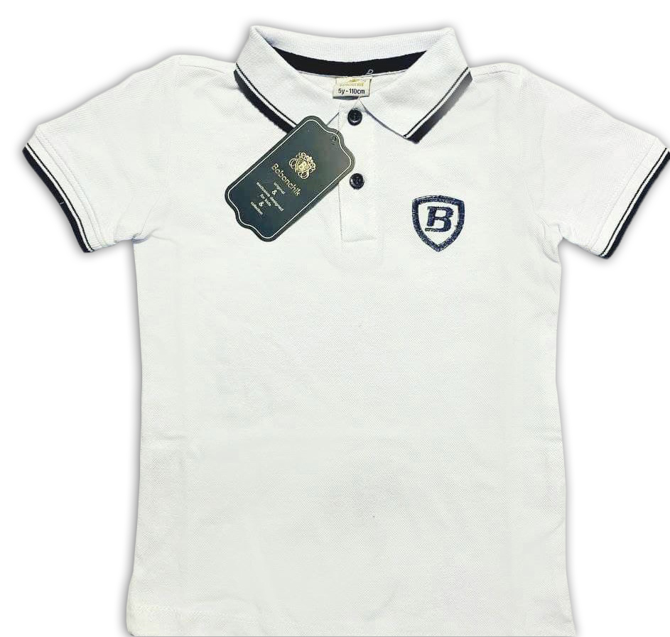 

Поло детское Bobonchik Поло цв. белый р. 134, ПБО