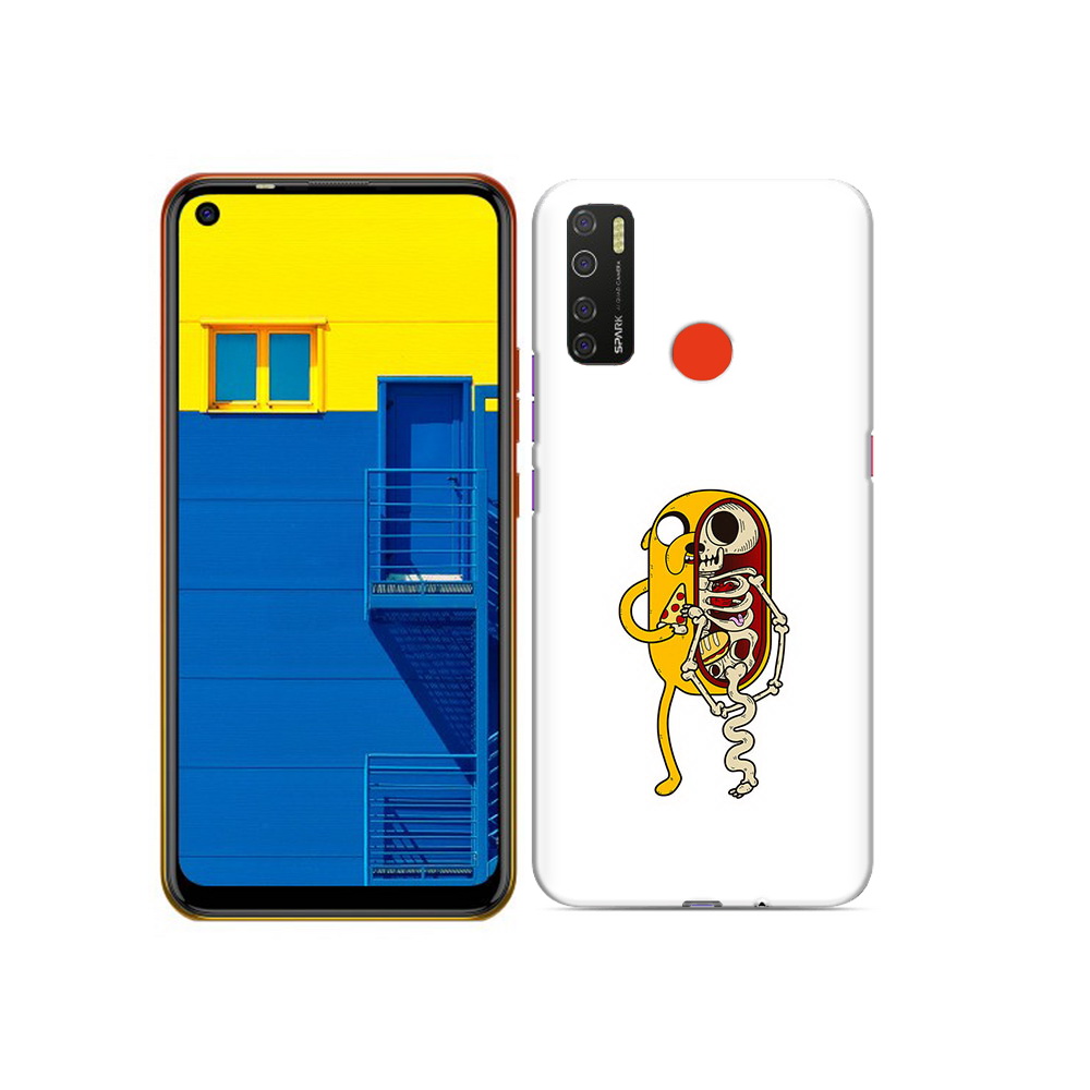 

Чехол MyPads Tocco для Tecno Spark 5 Джейк скелет, Tocco