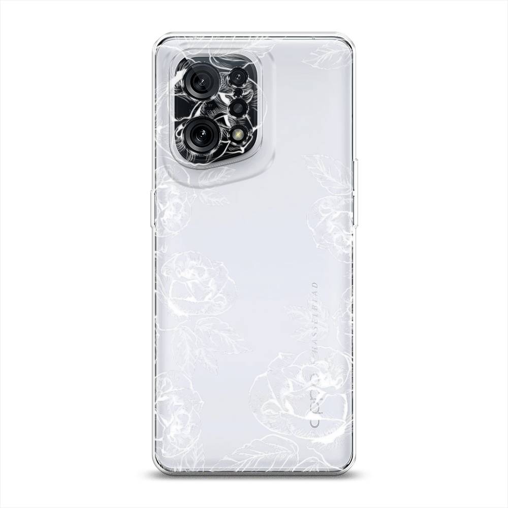 

Чехол для Oppo Find X5 "Розы графика", Черный;серый, 259750-2