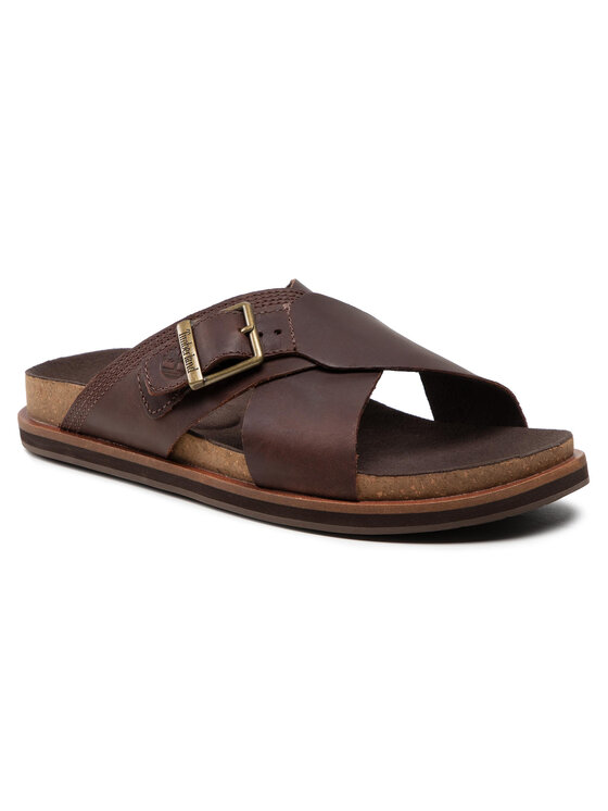 Сланцы мужские Timberland Amalfi Vibes Slide TB0A41A1V131 коричневые 40 EU