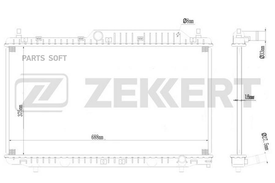 

Радиатор Охлаждения Двигателя Chery Fora (A21 A5 ) 06- ZEKKERT mk1621