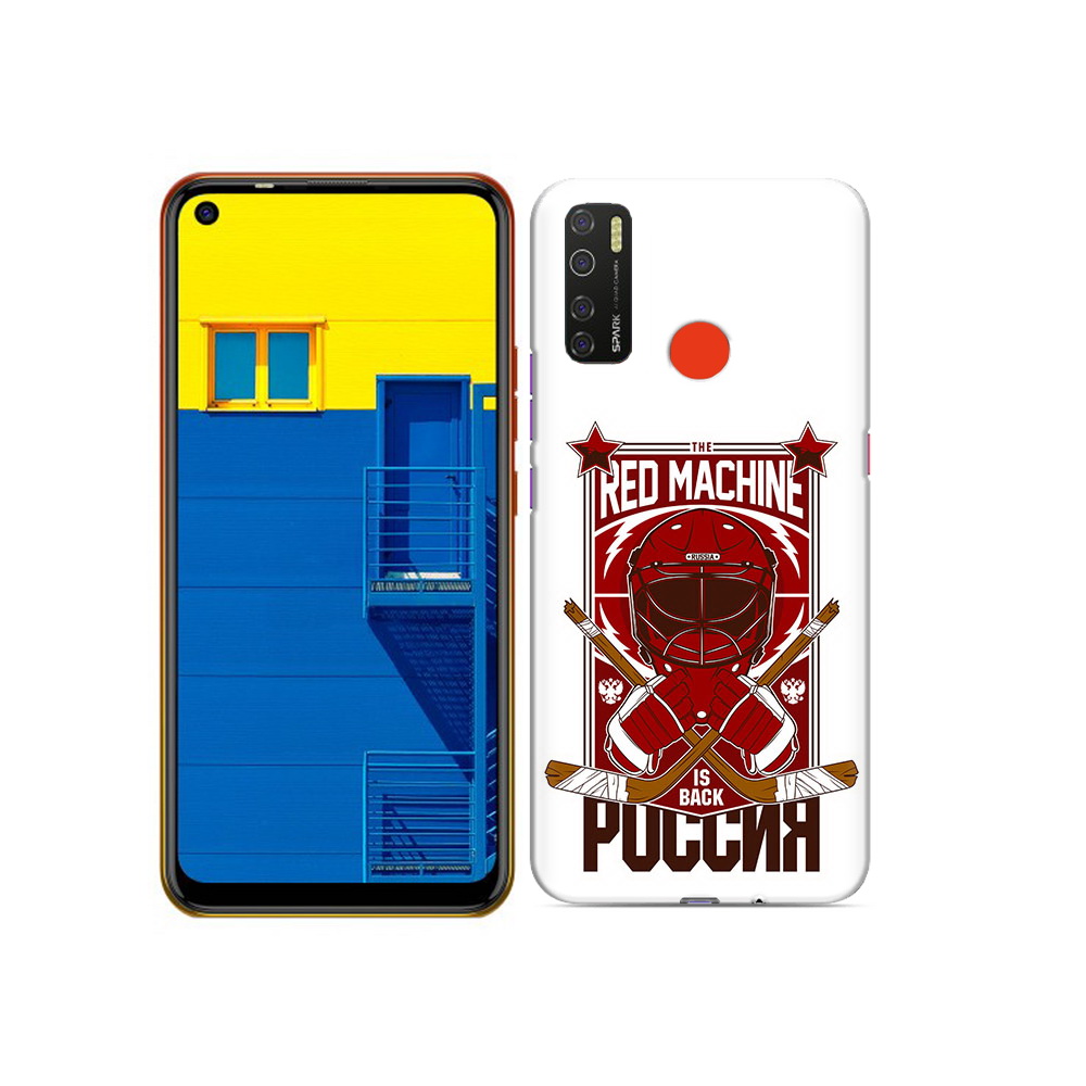 

Чехол MyPads Tocco для Tecno Spark 5 хоккей россия, Tocco
