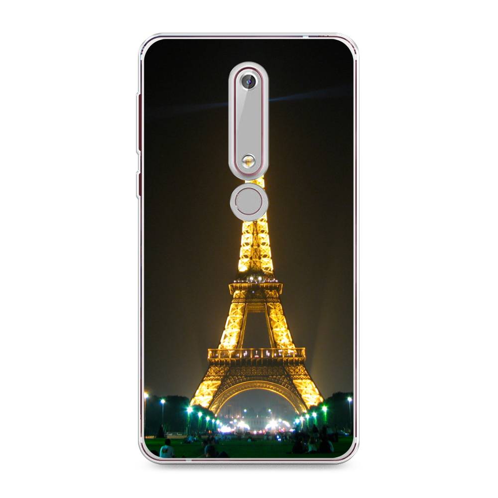 

Чехол на Nokia 6.1 2018 "Париж 2", Желтый;серый, 120950-2