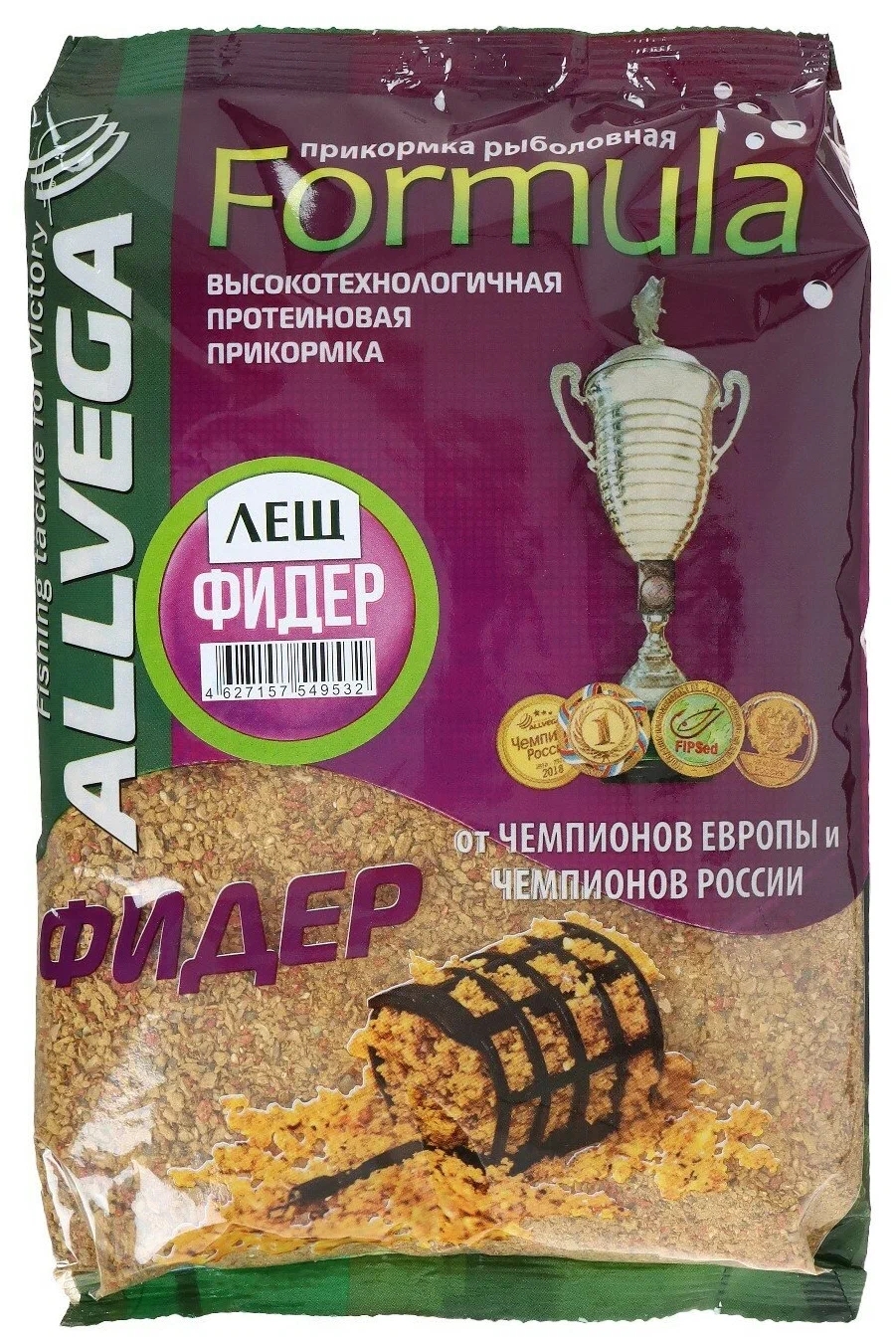 Прикормка Allvega Formula Feeder Bream фидер, лещ, 5x900 г
