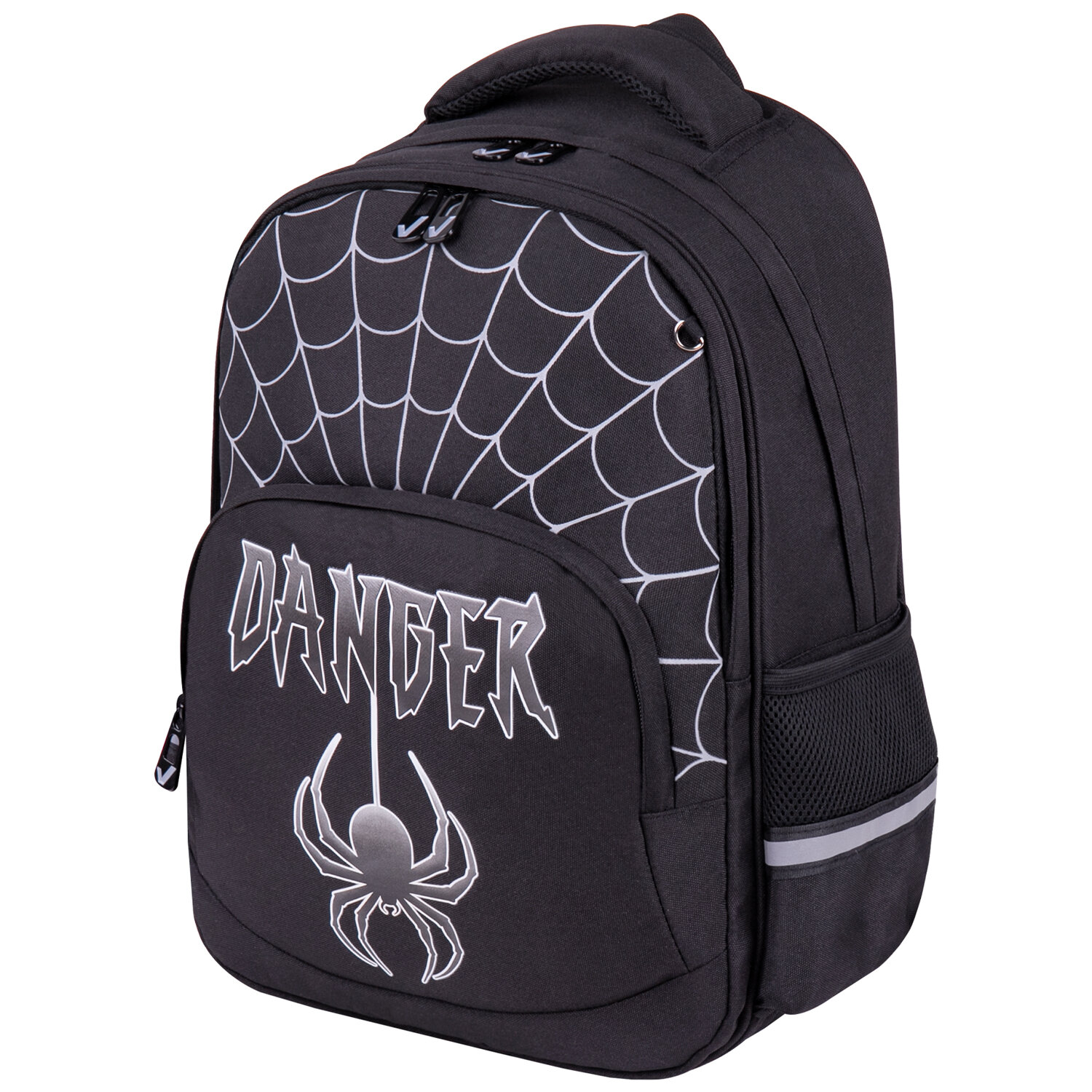 

Brauberg SOFT, 2 отделения, Dangerous spider, светящийся, 40х31х15 см, Черный