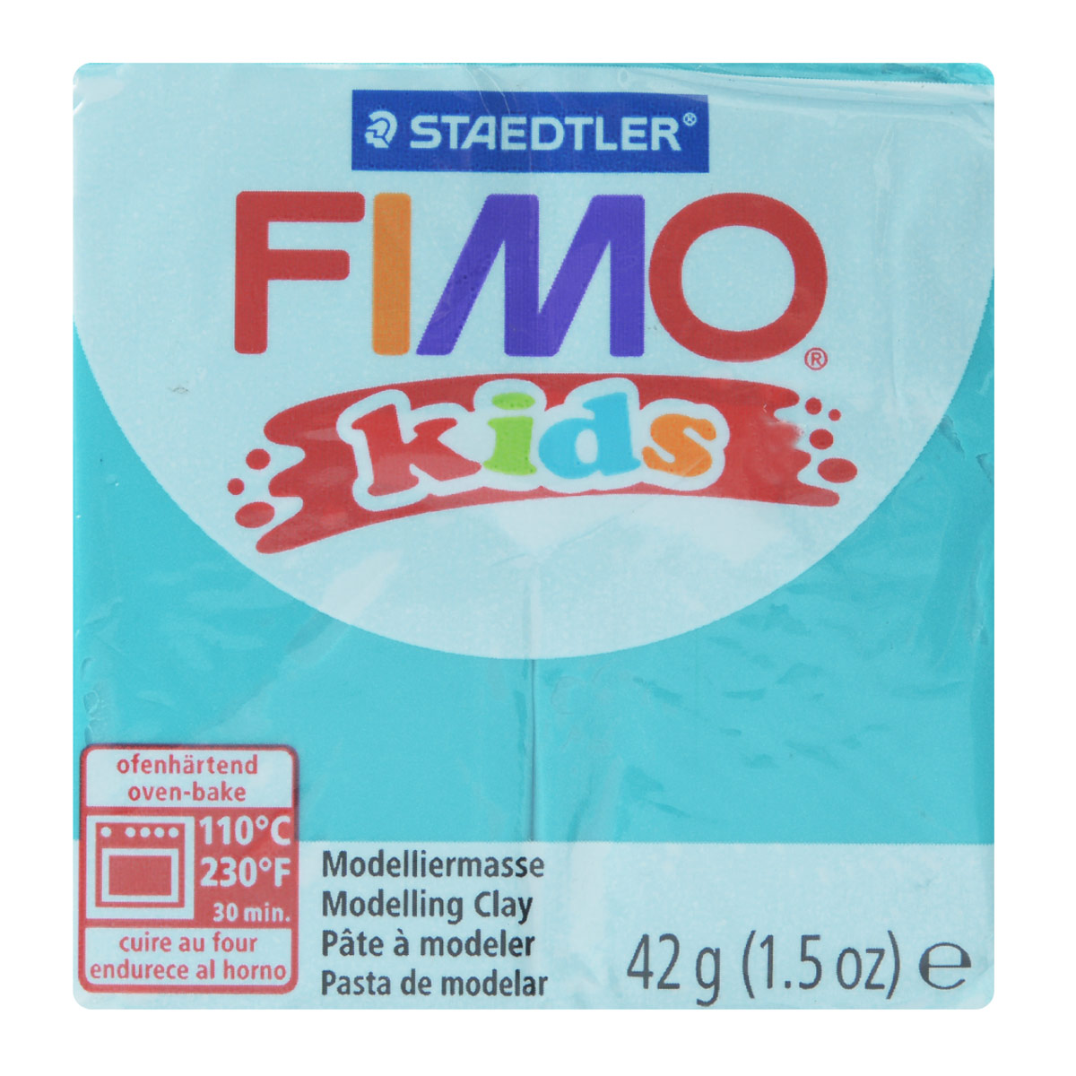 Глина полимерная Kids , 42 грамма, бирюзовый цвет Staedtler / FIMO 8030-39