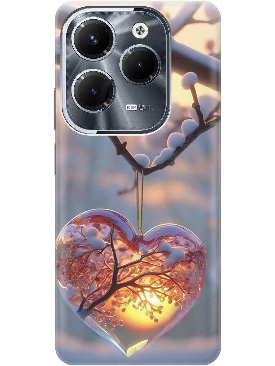 

Силиконовый чехол на Infinix Hot 40 / Hot 40 Pro с принтом "Ледяное сердце", Прозрачный;белый;желтый;оранжевый, 778679291
