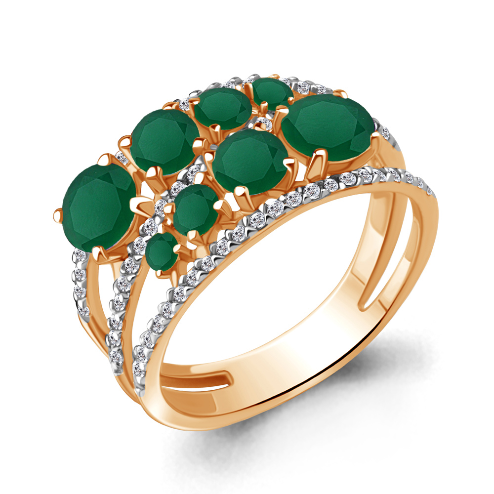 

Кольцо из серебра р.  AQUAMARINE 6509109А_925_з, 6509109А_925_з