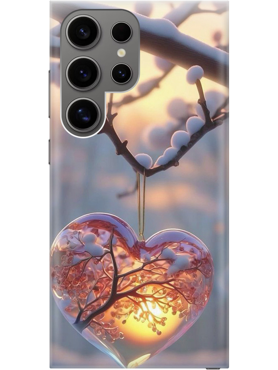 

Силиконовый чехол на Samsung Galaxy S24 Ultra с принтом "Ледяное сердце", Прозрачный;белый;желтый;оранжевый, 779823591