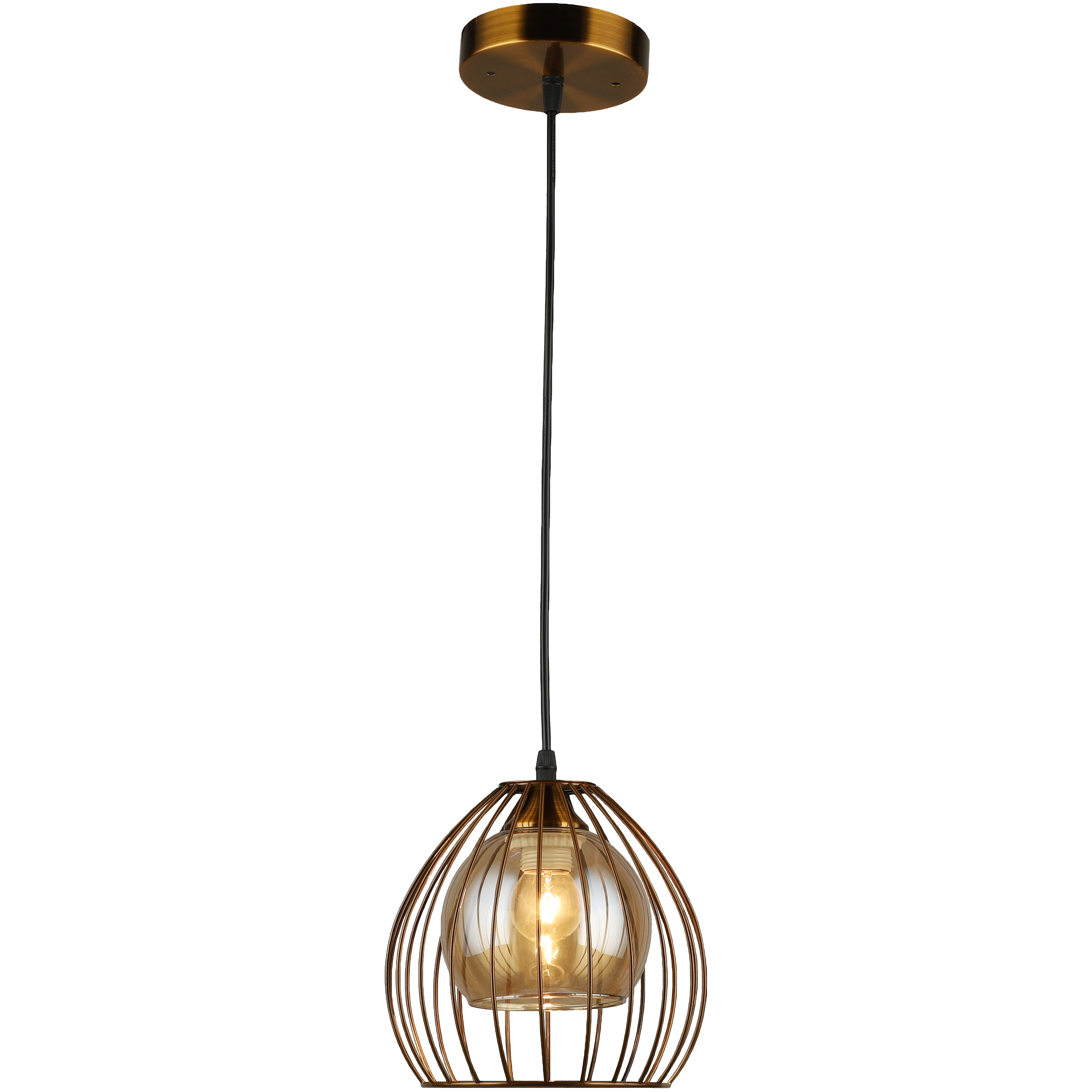 

Светильник подвесной N4963/1H COP+BK, E27x1x60W