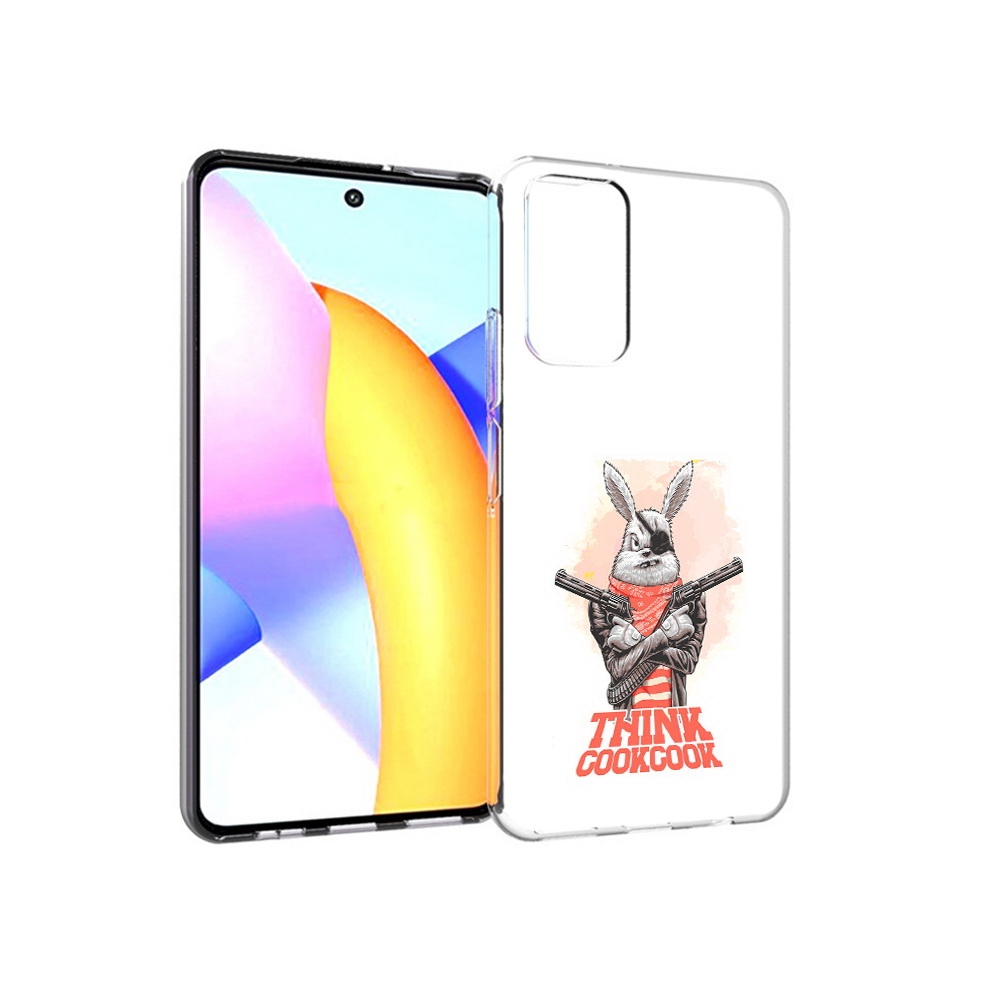 

Чехол MyPads Tocco для Huawei Honor 10 X Lite кролик пират, Прозрачный, Tocco