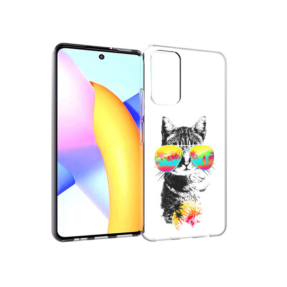 

Чехол MyPads Tocco для Huawei Honor 10 X Lite крутой кот, Прозрачный, Tocco