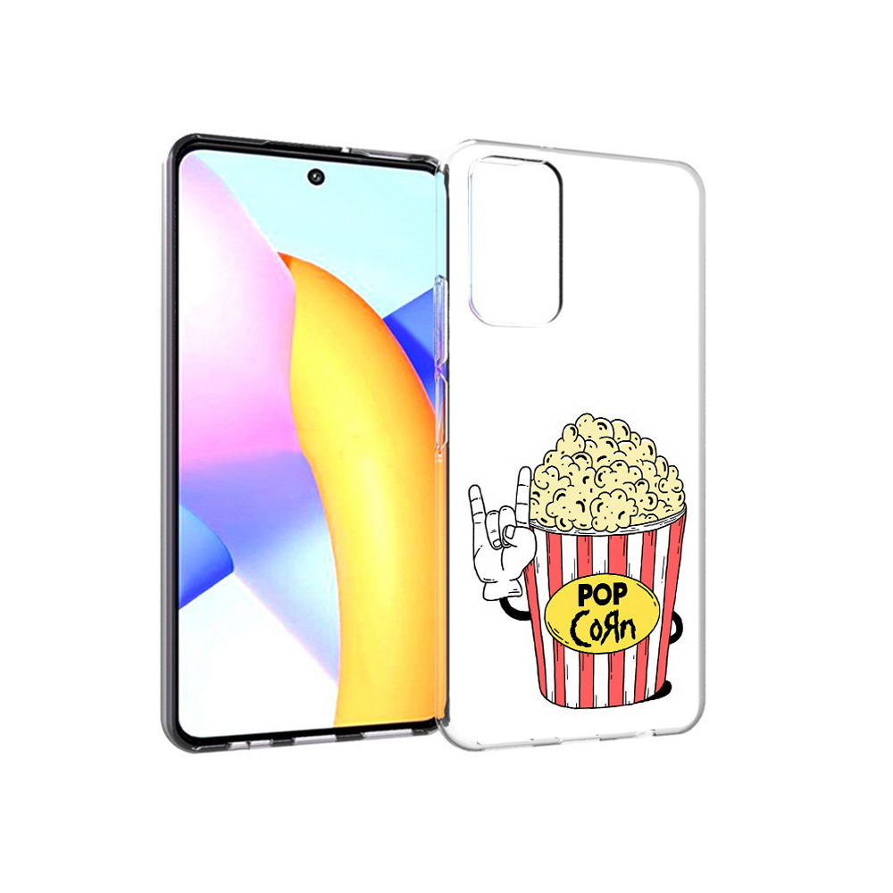 

Чехол MyPads Tocco для Huawei Honor 10 X Lite крутой попкорн, Прозрачный, Tocco