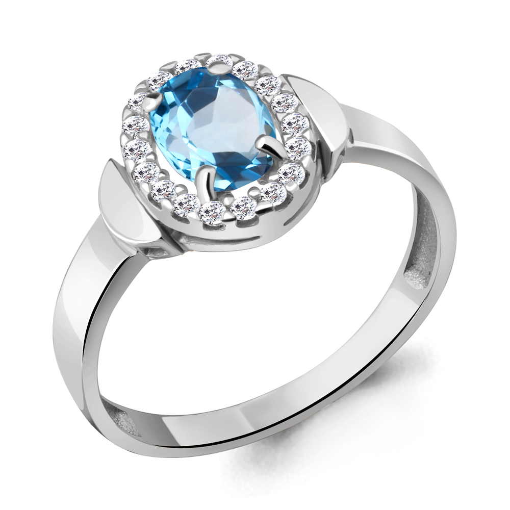 

Кольцо из серебра р. 18 AQUAMARINE 6950705А_925_р, 6950705А_925_р