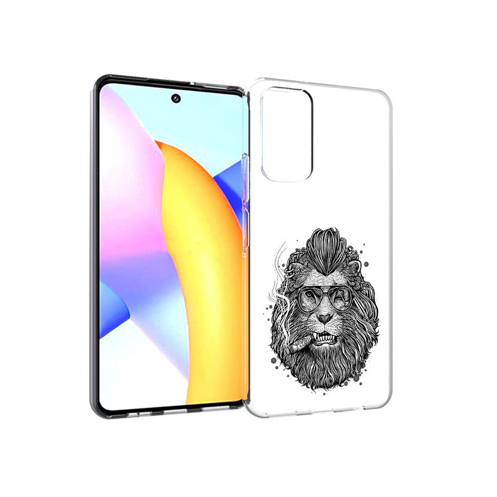 

Чехол MyPads Tocco для Huawei Honor 10 X Lite курящий лев, Прозрачный, Tocco