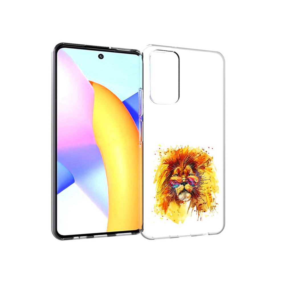 

Чехол MyPads Tocco для Huawei Honor 10 X Lite лев в очках, Прозрачный, Tocco